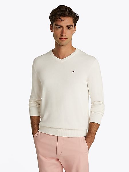 Tommy Hilfiger Strickpullover ESSENTIAL COTTON V günstig online kaufen