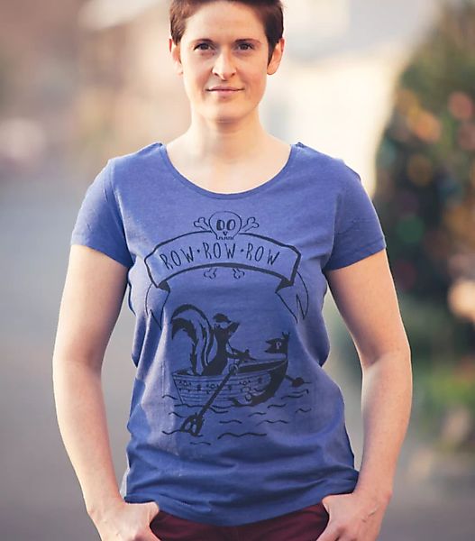 Sven Stinktier - Fair Wear Frauen T-shirt - Heather Indigo günstig online kaufen