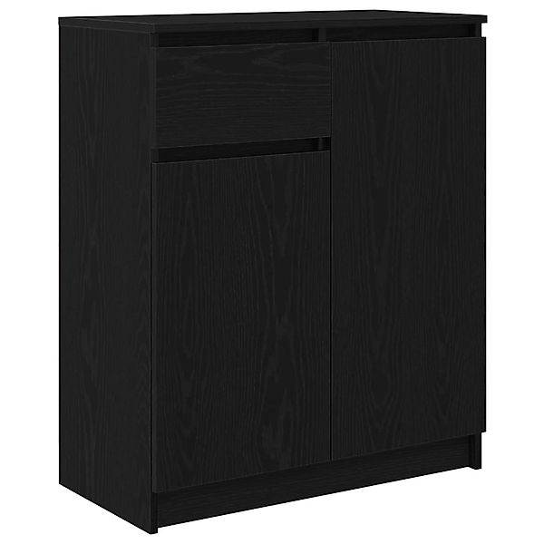 vidaXL Sideboard mit Schublade Schwarz Eichen-Optik 71x35x84 cm 861590 günstig online kaufen