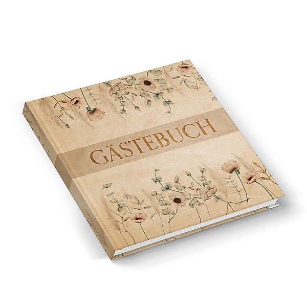 Logbuch-Verlag Dekofigur Kleines Gästebuch Hochzeit & Feste 15 x 15 cm boho günstig online kaufen