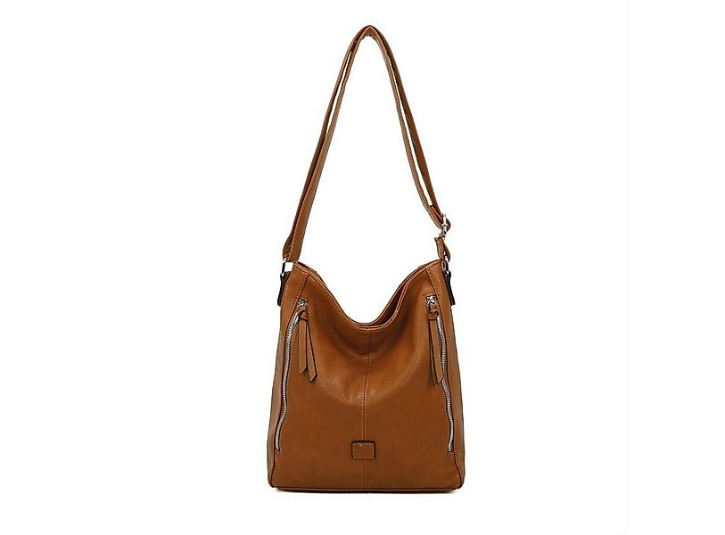 ITALYSHOP24 Schultertasche Damen Tasche Shopper Crossbody CrossOver Bodybag günstig online kaufen
