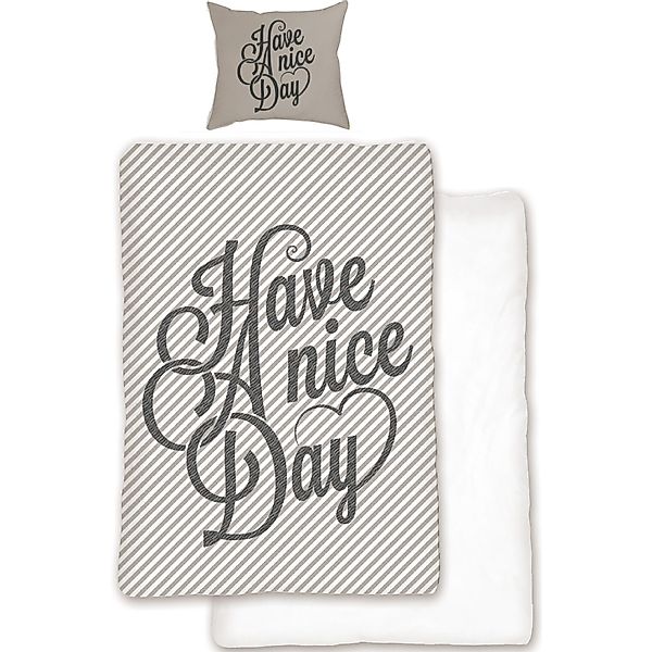BERONAGE Wendebettwäsche Have A Nice Day günstig online kaufen