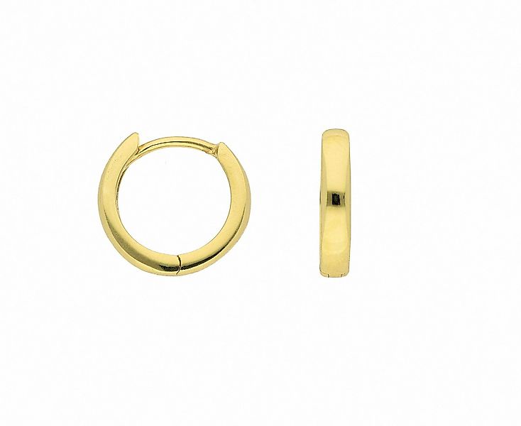 Adelia´s Paar Creolen Damen 585 Gold Ohrringe Creolen Ø 12 mm, Goldschmuck günstig online kaufen