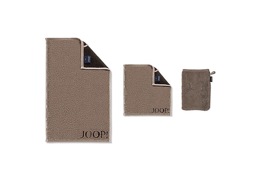 Cawö Handtuch Gästetuch Classic Doubleface Mocca 1600 39, Walkfrottier (1-S günstig online kaufen