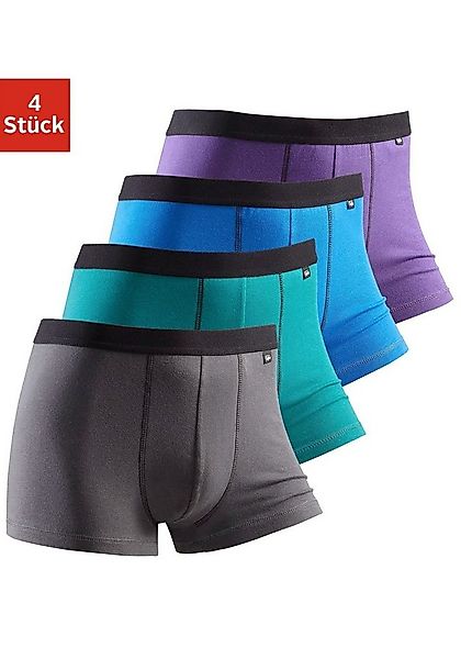 Buffalo Boxer Boxershorts für Herren (Packung, 4-St) mit schwarzem Webbund günstig online kaufen
