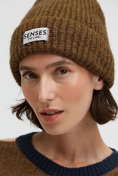 SENSES.THE LABEL Strickmütze mit breitem Umschlag günstig online kaufen