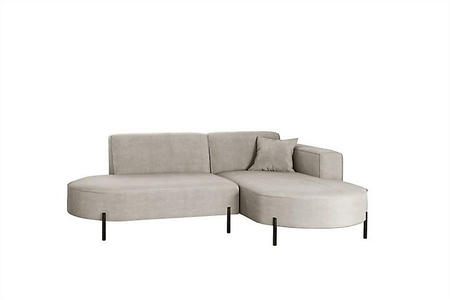 Fun Möbel Ecksofa Sofa VALENCIA XS in Stoff Noel, Ottomane Links oder Recht günstig online kaufen