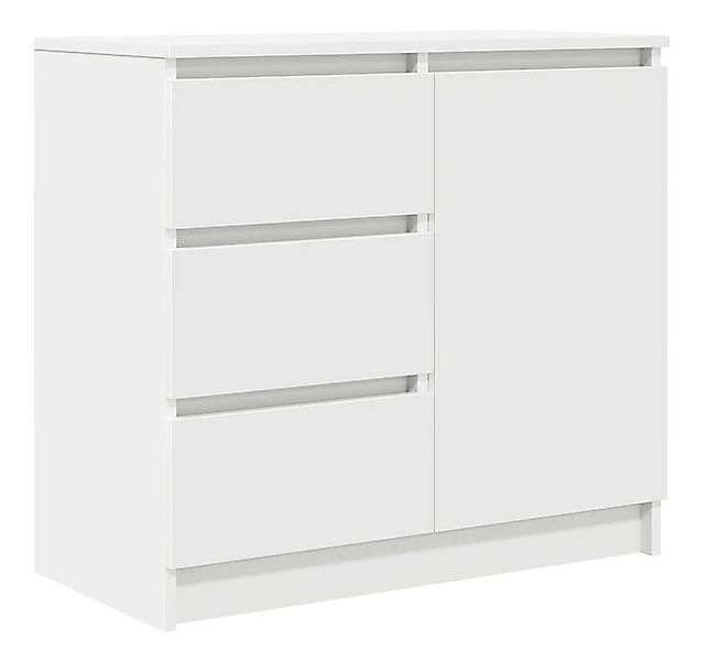 vidaXL Sideboard Sideboard mit Schublade Weiß 71x35x65 cm Holzwerkstoff (1 günstig online kaufen