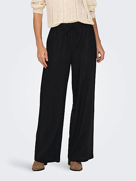 JDY "JDYSAY LINEN HW WIDE PANT WVN NOOS" Sommerhose mit Leinen günstig online kaufen