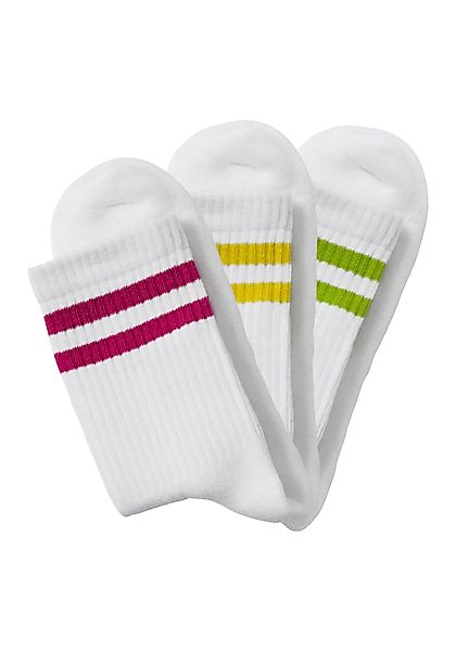 LASCANA Tennissocken (Packung, 3-Paar) mit farbigen günstig online kaufen