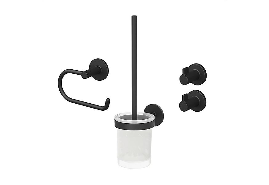 Lenz Badaccessoire-Set HYGGE, 4-teilig, Set mit runden Handtuchhaken günstig online kaufen