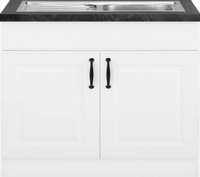 wiho Küchen Spülenschrank "Erla" 100 cm breit mit Kassettenfront günstig online kaufen