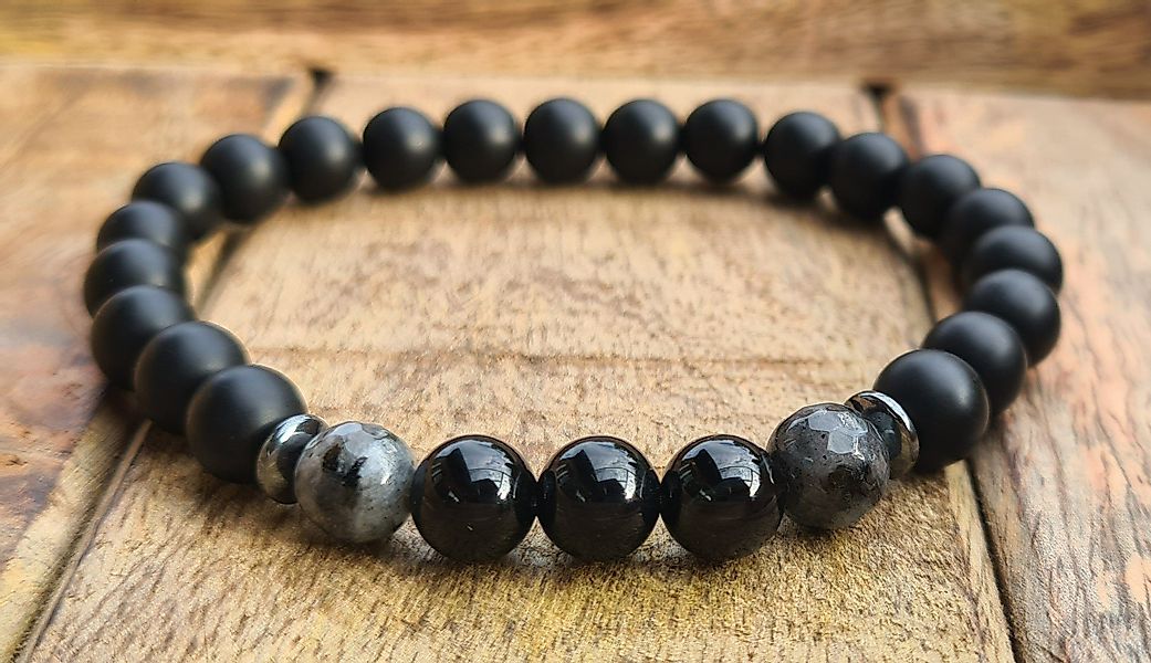 NAHLE Armband Naturstein Perlenarmband Obsidian (inkl. günstig online kaufen