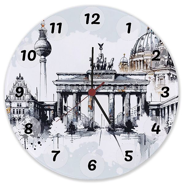 speecheese Wanduhr Skyline Berlin Wanduhr aus günstig online kaufen