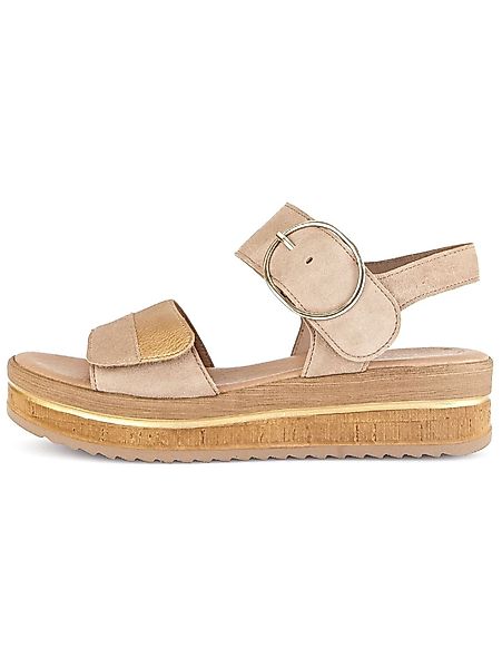 Gabor Gabor Sandalen Veloursleder/Textil Keilsandalette günstig online kaufen