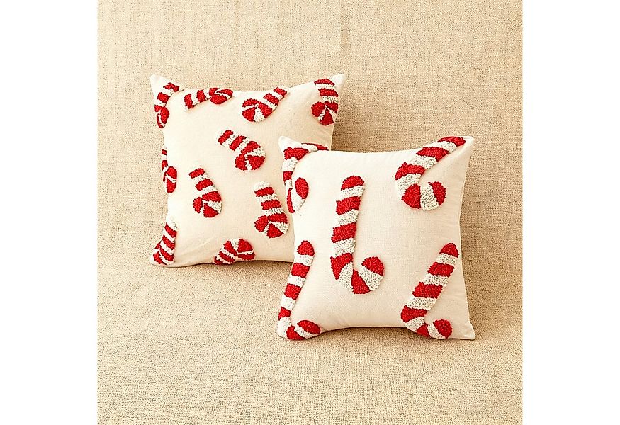 REDOM Kissenbezüge Weihnachtskissenbezug 2er Set Kissenbezug Kissenhülle Ko günstig online kaufen