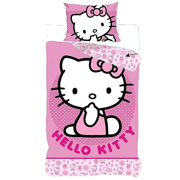 Hello Kitty Kinderbettwäsche Hello Kitty Mädchen günstig online kaufen