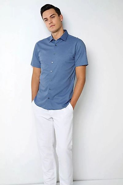 Desoto Short Sleeve Jersey Hemd Blau  - Größe L günstig online kaufen