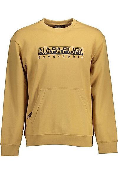 Napapijri Sweatshirt Beiges Herren-Sweatshirt: Langer Arm, Rundhals & günstig online kaufen