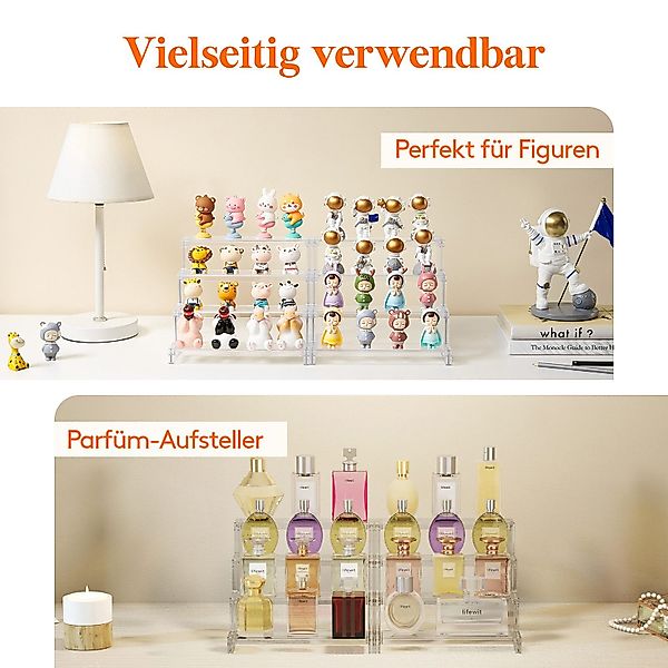 Lifewit Stufenregal Klarer Display Ständer, Plastik günstig online kaufen