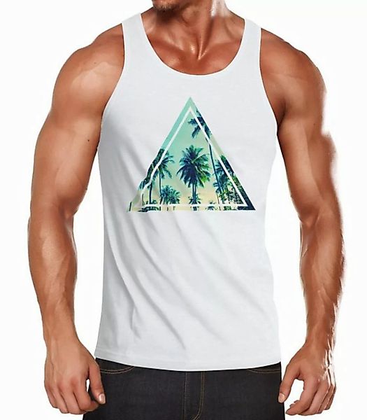 Neverless Tanktop Herren Tank Top Foto Print Ananas Palmen Galaxy Sommer Tr günstig online kaufen