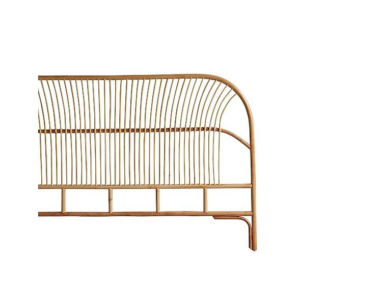 Tikamoon Massivholzbett Bett-Kopfteil aus Rattanstäben 180 Colette (1-tlg) günstig online kaufen