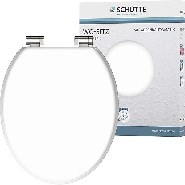 Schütte WC-Sitz WHITE, mit Absenkautomatik und günstig online kaufen