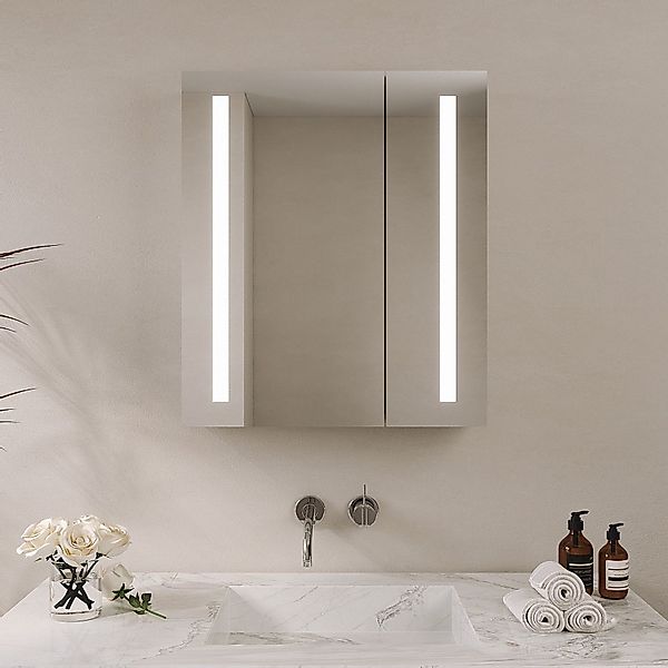 AQUABATOS Badezimmerspiegelschrank mit LED Spiegelschrank Bad günstig online kaufen
