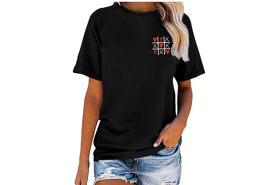 Banco T-Shirt Damen Tic Tac Toe Sommer Unifarben Unifarben günstig online kaufen