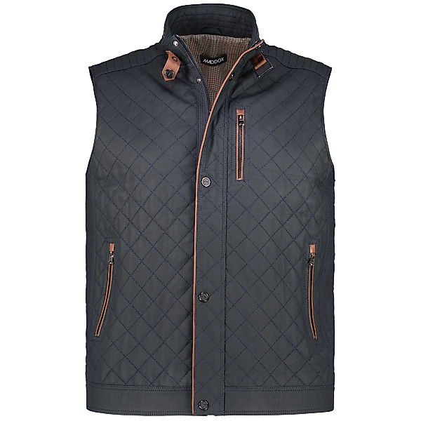 Maddox Steppweste aus Leder Farbe marine Größe: 66 günstig online kaufen
