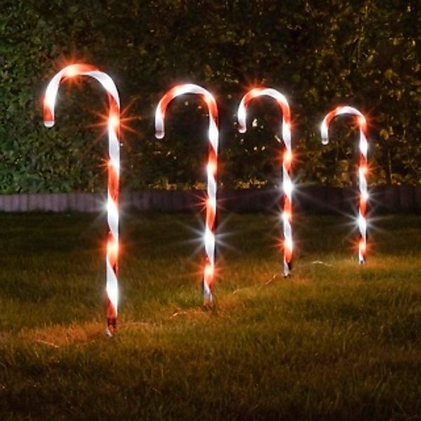 HI LED Gartenleuchte LED Zuckerstangen 4er günstig online kaufen