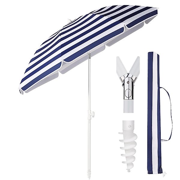 Sekey Sonnenschirm Ø160 cm Sonnenschirm UV50+ günstig online kaufen