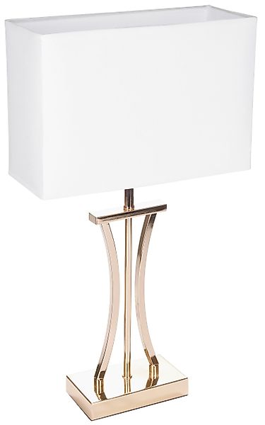 BRUBAKER Nachttischlampe Tischlampe Goldene Säule - günstig online kaufen