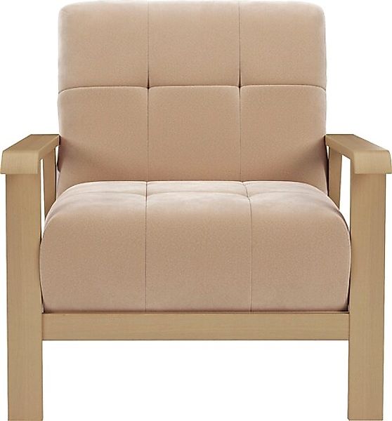 sit&more Sessel "Billund", Armlehnen aus Buchenholz in natur, verschiedene günstig online kaufen