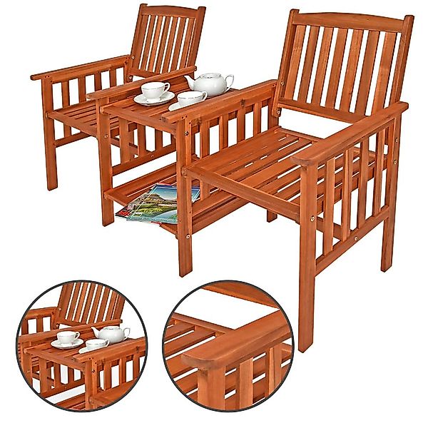 Casaria Bank Tete a Tete, Gartenbank günstig online kaufen