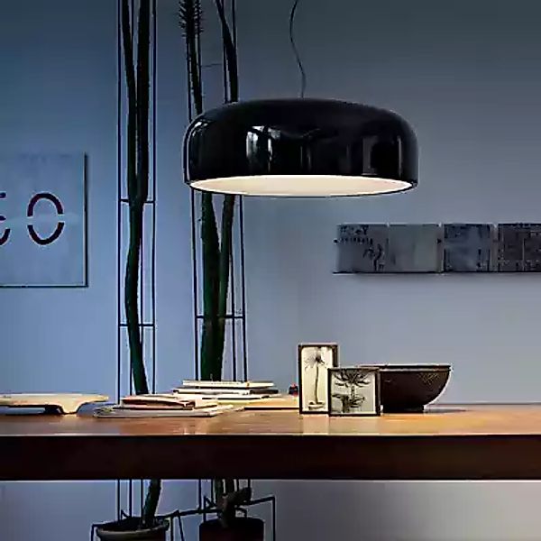 Flos Smithfield Pendelleuchte LED, schwarz glänzend - push dimmbar , Lagerv günstig online kaufen