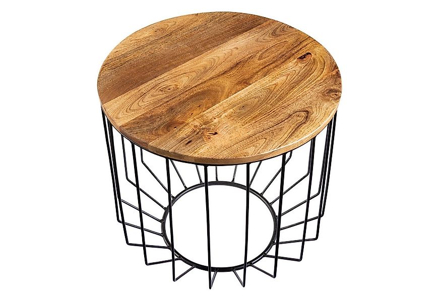 riess-ambiente Couchtisch FACTORY LOFT Ø50cm natur / schwarz (Einzelartikel günstig online kaufen