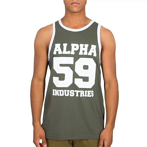 Alpha Industries 59 Ärmelloses T-shirt XL Dark Olive günstig online kaufen