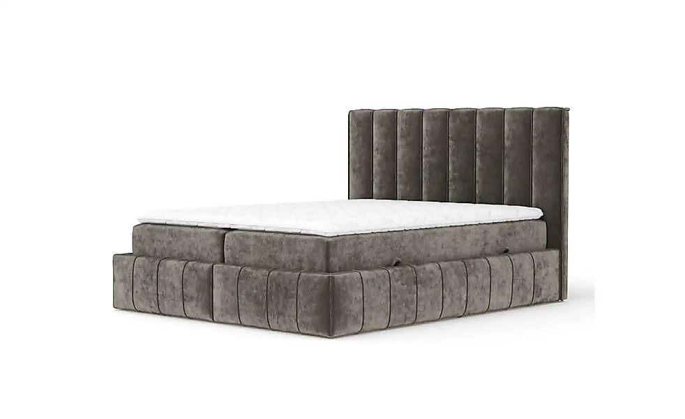 Boxspringbett mit Stauraum   ¦ braun ¦ Maße (cm): B: 205 H: 124 Betten > Ko günstig online kaufen