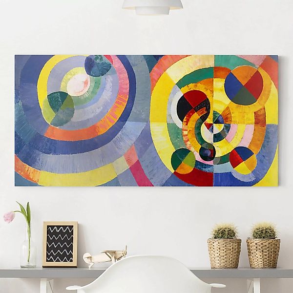 Leinwandbild - Querformat Robert Delaunay - Forme circulaire günstig online kaufen