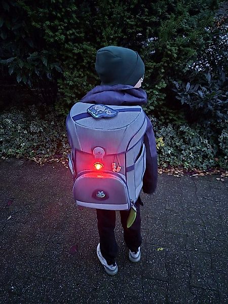 Illes-Laedchen LED Blinklicht LED Rucksack Blinklicht Schulranzen Licht USB günstig online kaufen
