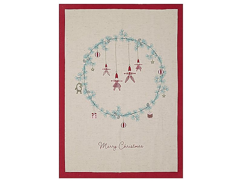 Greengate Geschirrtuch Juana Geschirrtuch bedruckt sand 70x50cm günstig online kaufen