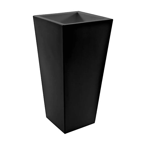Serralunga - Kabin High Blumentopf 70x35cm - schwarz/Kunststoff/LxBxH 35x35 günstig online kaufen