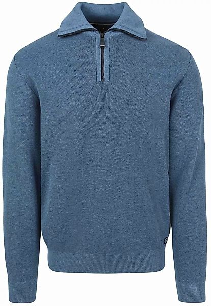 Casa Moda Halfzip Pullover Blau - Größe XL günstig online kaufen