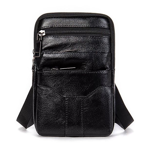 YUBRO-STUDIO Umhängetasche Herren Leder Umhängetasche Mehrfach-Taschen günstig online kaufen