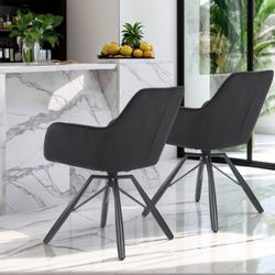 oyajia Polsterstuhl Esszimmerstuhl mit Armlehne Samt-Bezug günstig online kaufen