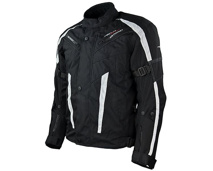 roleff Motorradjacke RO546 - Schwarz-Weiß, wasserdicht, atmungsaktiv & mit günstig online kaufen