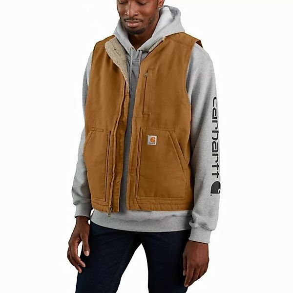 Carhartt Plüschweste WASHED DUCK LINED MOCK NECK VEST (1-tlg) günstig online kaufen