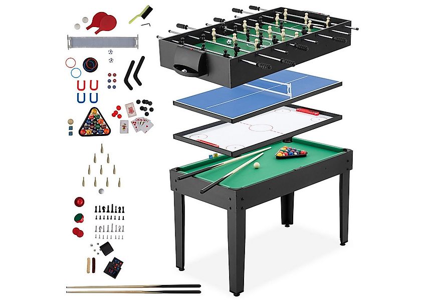 tectake Spieltisch Multifunktional SirGameALot, 15in1, mit Zubehör, 125 x 1 günstig online kaufen