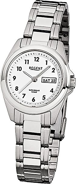 Regent Quarzuhr Regent Stahl Damen Uhr günstig online kaufen